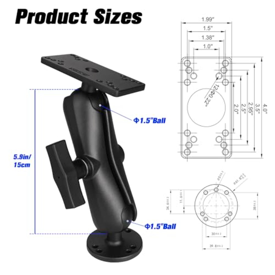 Крепление для эхолота на каяк/ – обзор и цена Fish Finder Mount