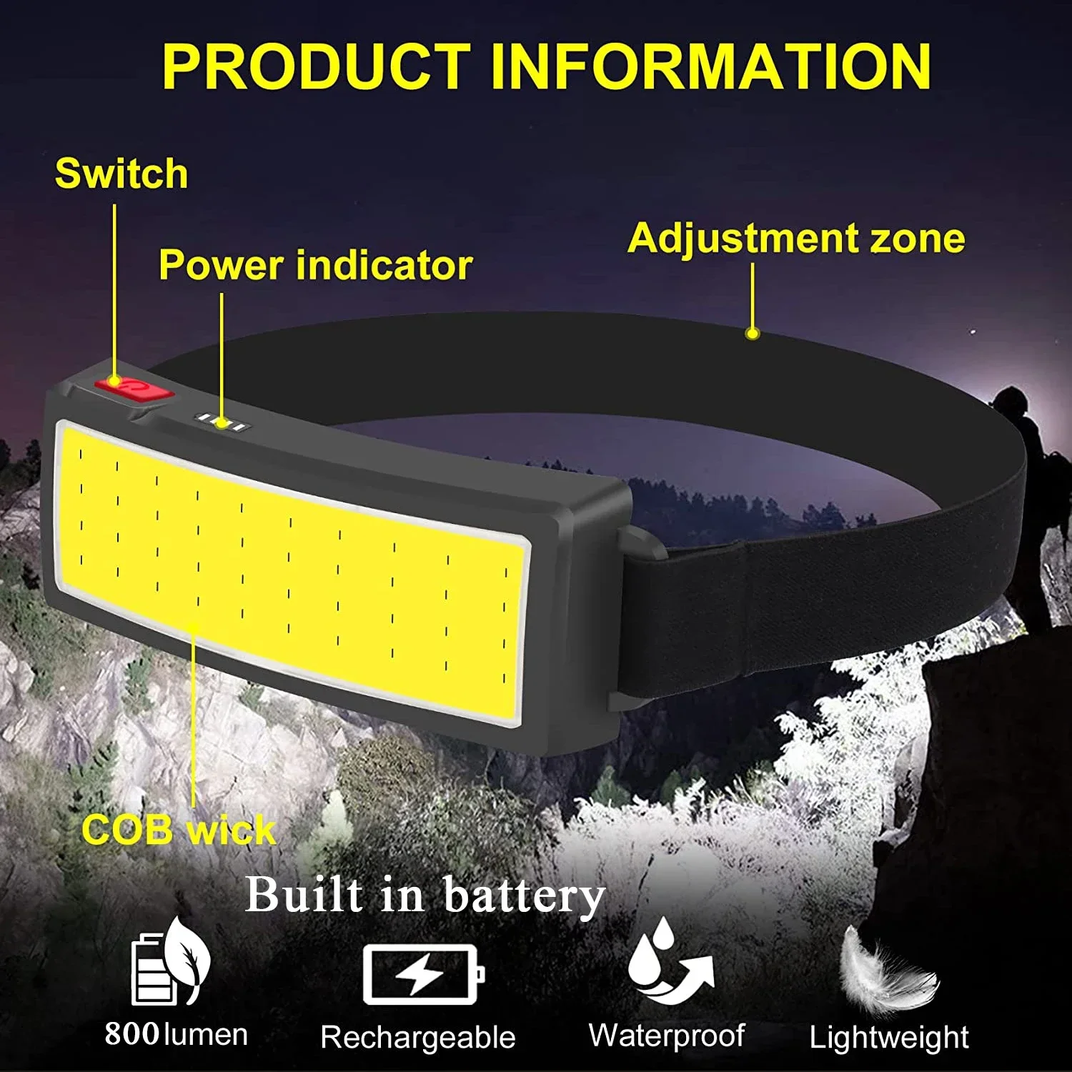 Мощный светодиодный налобный ф – обзор и цена Fish Finder Battery